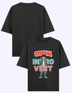 Social Introvert Premium Oversized TShirt