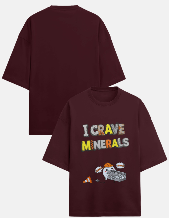 I Crave Minerals Premium Terry Oversized TShirt