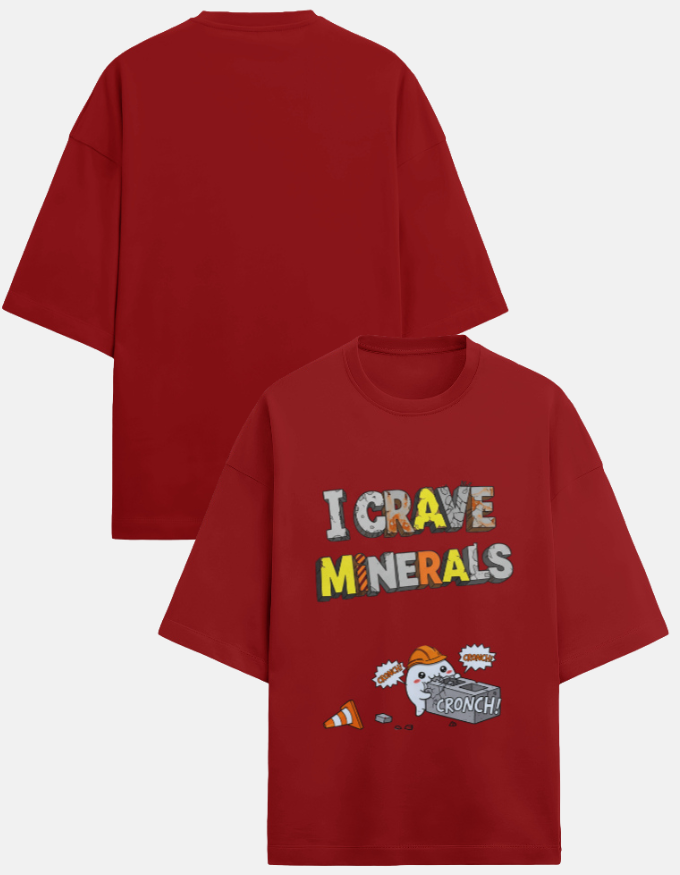 I Crave Minerals Premium Terry Oversized TShirt